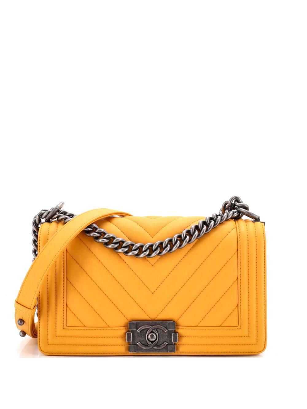 Chanel Boy Flap Bag Chevron Calfskin #371097C37B